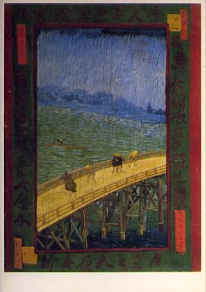 Seller image for POSTAL 57205: Vincent van Gogh The bridge in the rain (after Hiroshige) for sale by EL BOLETIN