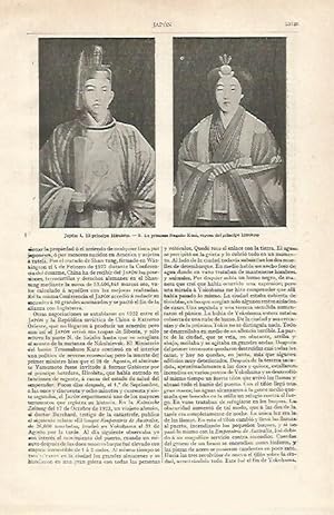 Bild des Verkufers fr LAMINA ESPASA 20962: Principe Hirohito y Princesa Nagako de Japon zum Verkauf von EL BOLETIN