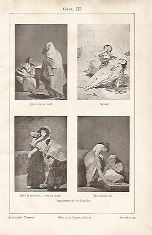 Seller image for LAMINA ESPASA 2151: Aguafuertes de Los Caprichos de Goya for sale by EL BOLETIN