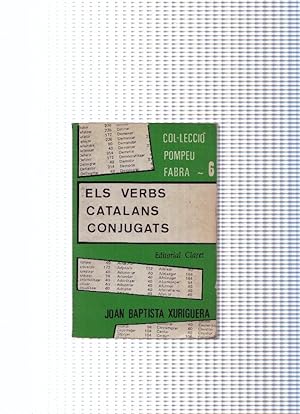 Imagen del vendedor de Col leccio Pompeu Fabra, 6: Els verbs catalans conjugats a la venta por El Boletin