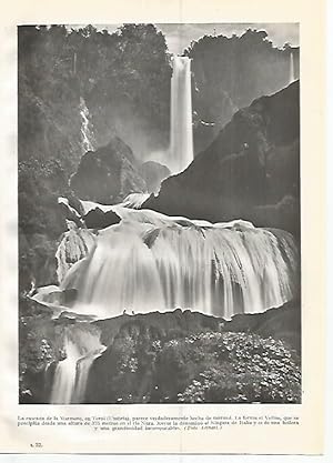 Immagine del venditore per LAMINA GEOGRAFIA 0370: Cascada de la Marmore en Terni Italia venduto da EL BOLETIN