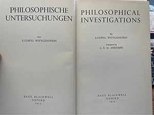 Philosophische Untersuchungen. - Philosophical investigations. (Translated by G.E.M. Anscombe)