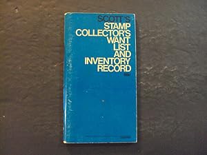 Scott's Stamp Collector's Want List And Inventory Record 1968 Imperial Albums