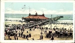Bild des Verkufers fr Ansichtskarte / Postkarte Long Beach Kalifornien USA, Pavilion und Pier zum Verkauf von akpool GmbH