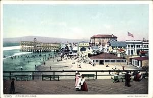 Bild des Verkufers fr Ansichtskarte / Postkarte Long Beach Kalifornien USA, Pier und Vergngung zum Verkauf von akpool GmbH