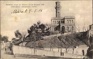 Immagine del venditore per Ansichtskarte / Postkarte Messina Sizilien, Prima del disastro del 28 dicembre 1908, Osservatorio Astronomico Andria venduto da akpool GmbH