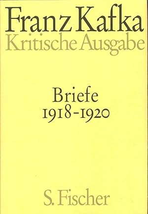 Imagen del vendedor de Briefe 1918-1920. Hrsg. von Hans-Gerd Koch. a la venta por Antiquariat Reinhold Pabel