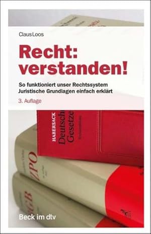Seller image for Recht: verstanden! : So funktioniert unser Rechtssystem. Juristische Grundlagen einfach erklrt for sale by AHA-BUCH GmbH