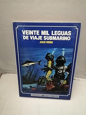 Imagen del vendedor de Veinte mil leguas de viaje submarino (Primera edicin, tapa dura, Col. Historias Color, tapa azul) a la venta por Libros Angulo