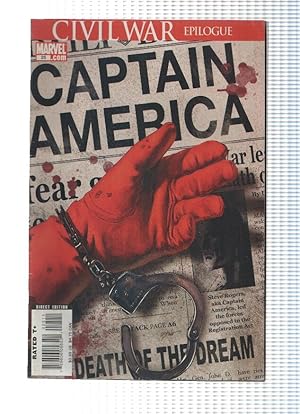 Imagen del vendedor de CAPTAIN AMERICA, Volume 5, Numero 25: THE DEATH OF THE DREAM (Marvel 2007) a la venta por El Boletin