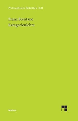 Seller image for Kategorienlehre for sale by Rheinberg-Buch Andreas Meier eK
