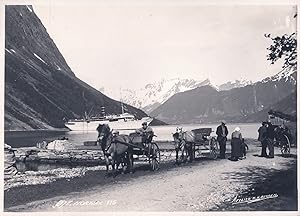 Views taken from the S/Y "Meteor" in the Norwegian Fiords [so titled to upper cover].