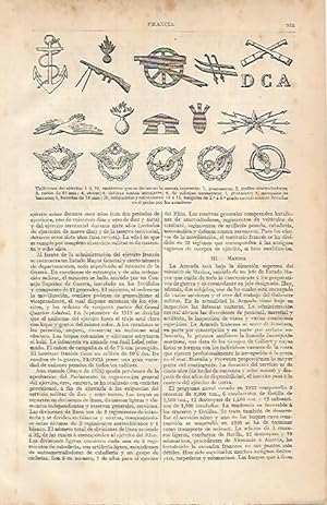 Imagen del vendedor de LAMINA ESPASA 3485: Emblemas del Ejercito de Francia a la venta por EL BOLETIN