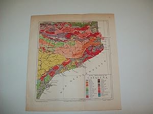 Imagen del vendedor de LAMINA ESPASA 3014: Mapa geologico de Cataluña a la venta por EL BOLETIN