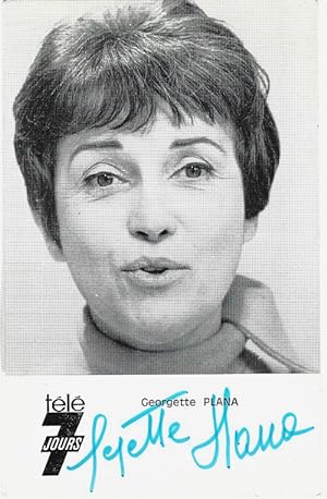Immagine del venditore per Carte postale Tl 7 Jours signe par Georgette Plana. venduto da Librairie Victor Sevilla