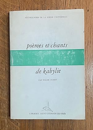 Poèmes et chants de Kabylie
