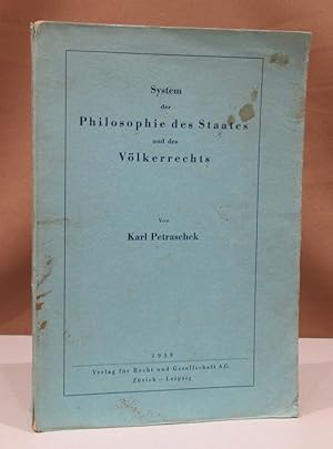 Imagen del vendedor de System der Philosophie des Staates und des Vlkerrechts. a la venta por Dieter Eckert