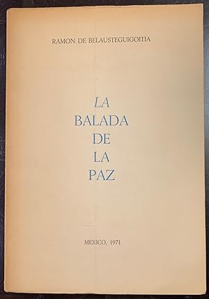Imagen del vendedor de La Balada de la Paz a la venta por Librera Garca Prieto