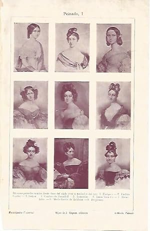 Seller image for LAMINA ESPASA 2406: Peinados usados desde finales del siglo XVIII a mediados del XIX for sale by EL BOLETIN