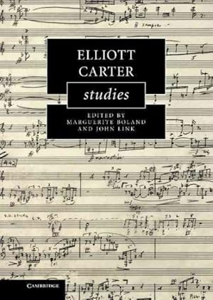 Seller image for Elliott Carter Studies for sale by GreatBookPrices