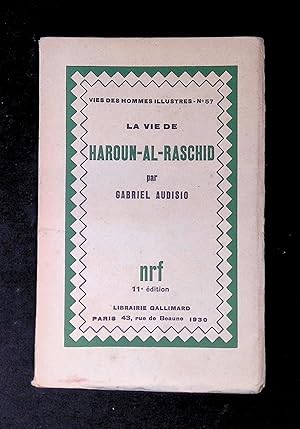 Seller image for La vie de Haroun-Al-Raschid for sale by LibrairieLaLettre2