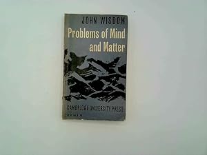 Bild des Verkufers fr Problems of Mind and Matter zum Verkauf von Goldstone Rare Books