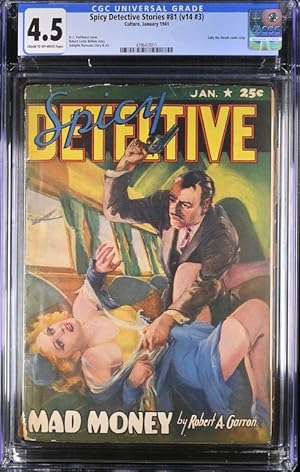 Spicy Detective 1941 January. Pistol Whipping Cover.