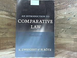 Seller image for An Introduction to Comparative Law for sale by Archives Books inc.