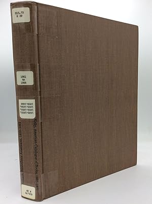 Image du vendeur pour BIBLIOTHECA AMERICANA. Catalogue of American Publications, Including Reprints and Original Works, from 1820 to 1852, Inclusive. Together with a List of Periodicals Published in the United States / THE AMERICAN CATALOGUE OF BOOKS, (Original and Reprints,) Published in the United States from Jan., 1861, to Jan. 1866, with Date of Publication, Size, Price, and Publisher's Name. With Supplement, Containing Pamphlets, Sermons, and Addresses on the Civil War in the United States, 1861-1866; and Appendix, Containing Names of Learned Societies and Other Literary Associations, with a List of Their Publications, 1861-1866 mis en vente par Kubik Fine Books Ltd., ABAA