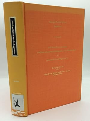 Bild des Verkufers fr FIRST PERSON FEMALE AMERICAN: A Selected and Annotated Bibliography of the Autobiographies of American Women Living after 1950 zum Verkauf von Kubik Fine Books Ltd., ABAA