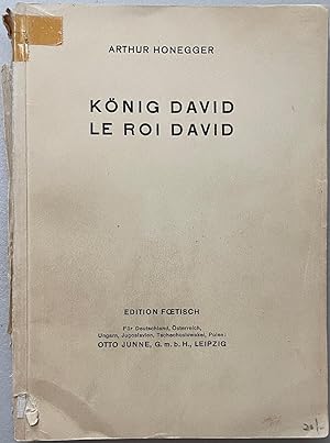 Imagen del vendedor de Honegger: Konig David / Le Roi David score a la venta por Reilly Books