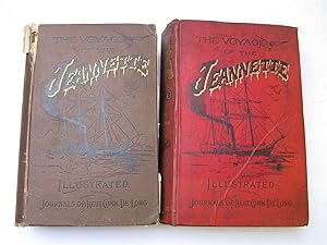 Seller image for THE VOYAGE OF THE JEANNETTE: The Ship and Ice Journals of George W. De Long Lieutenant -Commander of the Polar Expedition of 1879 to 1881. (Vol1 UK 1st, Vol 2 US 1st) for sale by Polar Books