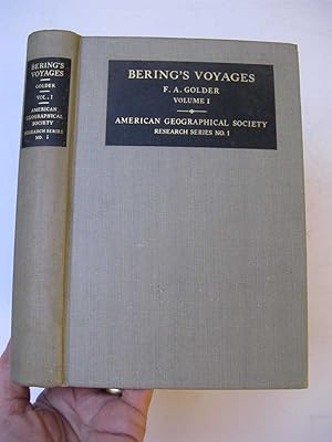 Imagen del vendedor de BERING'S VOYAGES: An Account of the Efforts of the Russians to Determine the Relation of Asia and America. American Geographical Society Research Series No.I.Vol 1 ONLY: a la venta por Polar Books