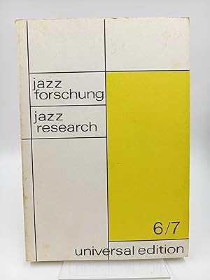 Jazzforschung - Jazz Research 6/7 (1974/75)