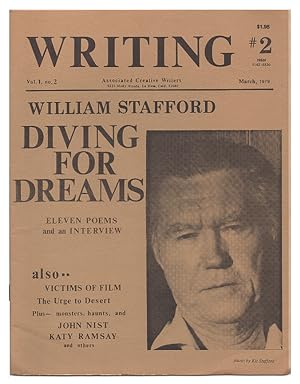 Seller image for Writing. Vol. 1, No. 2 / March 1979 [William Stafford Issue] for sale by Arundel Books