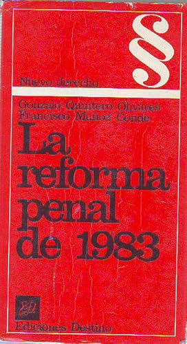 Seller image for LA REFORMA PENAL DE 1983. for sale by Libros Ambig