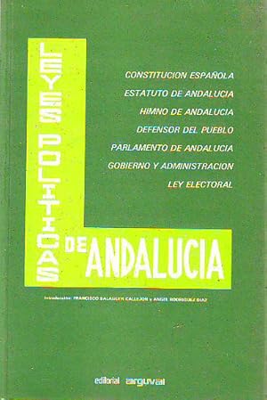 Seller image for LEYES POLITICAS DE ANDALUCIA. for sale by Libros Ambig
