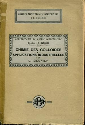 CHIMIE DES COLLOIDES ET APPLICATIONS INDUSTRIELLES.