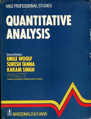 Seller image for QUANTITATIVE ANALYSES. for sale by Libros Ambig