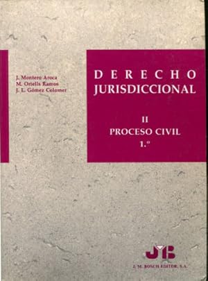 Immagine del venditore per DERECHO JURISDICCIONAL (PROCESO CIVIL 1-2). venduto da Libros Ambig
