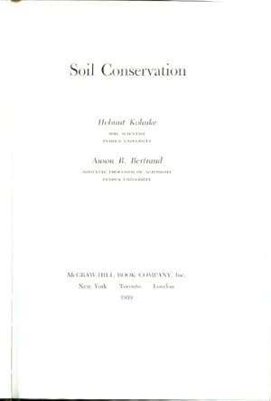 Seller image for SOIL CONSERVATION. for sale by Libros Ambig