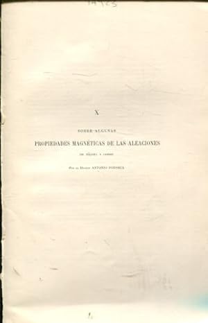 SOBRE ALGUNAS PROPIEDADES MAGNETICAS DE LAS ALEACIONES DE NIQUEL Y COBRE.