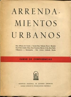 Bild des Verkufers fr ARRENDAMIENTOS URBANOS. CURSO DE CONFERENCIAS. zum Verkauf von Libros Ambig