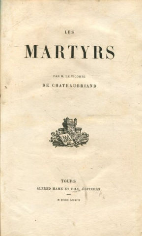 Seller image for LES MARTYRS. for sale by Libros Ambig