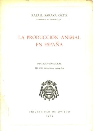 Imagen del vendedor de LA PRODUCCION ANIMAL EN ESPAA. a la venta por Libros Ambig