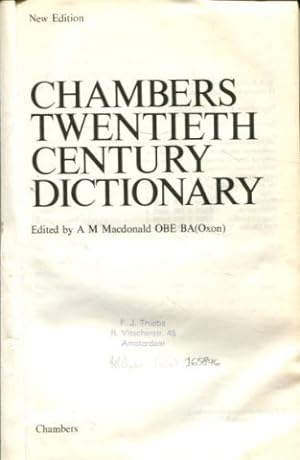 Seller image for CHAMBERS TWENTIETH CENTURY DICTIONARY. for sale by Libros Ambig