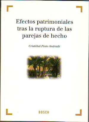Image du vendeur pour EFECTOS PATRIMONIALES TRAS LA RUPTURA DE LAS PAREJAS DE HECHO. mis en vente par Libros Ambig