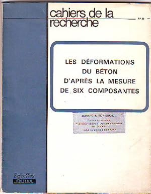 LA DEFORMATION DU BETUN D'APRES LA MESURE DE SIX COMPOSANTES.