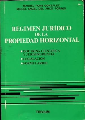 Seller image for REGIMEN JURIDICO DE LA PROPIEDAD HORIZONTAL. for sale by Libros Ambig