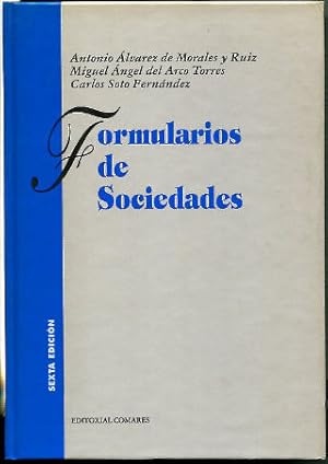 Image du vendeur pour FORMULARIOS DE SOCIEDADES. mis en vente par Libros Ambig